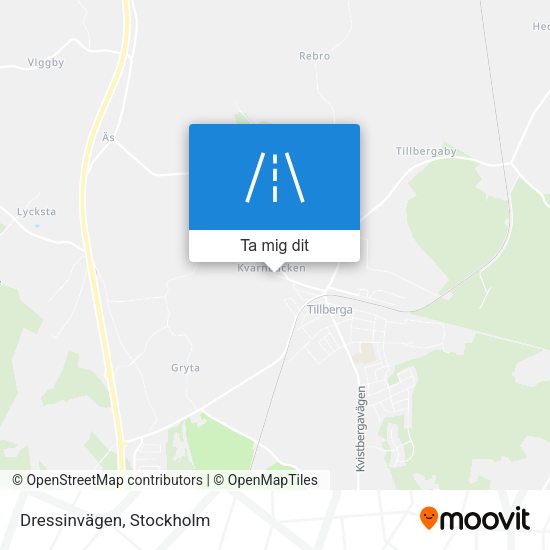 Dressinvägen karta
