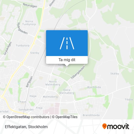 Effektgatan karta