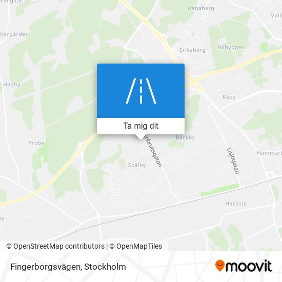 Fingerborgsvägen karta