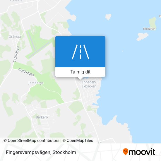 Fingersvampsvägen karta