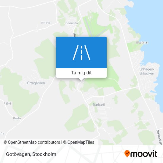 Gotövägen karta