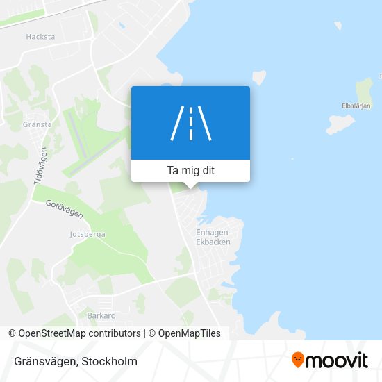Gränsvägen karta