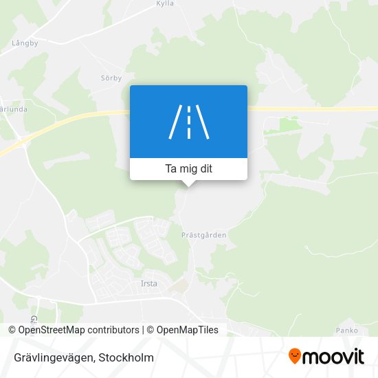 Grävlingevägen karta