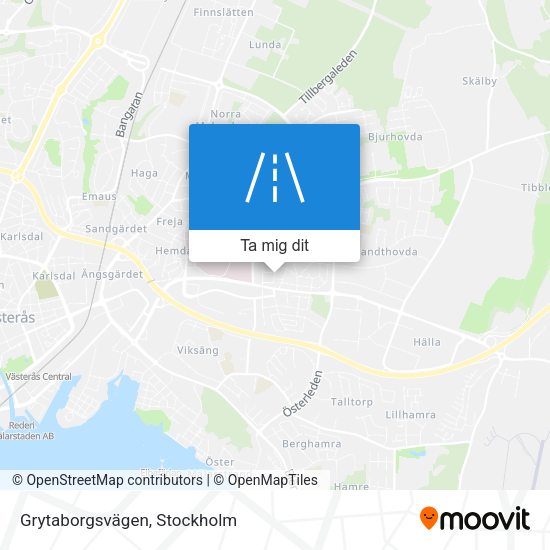 Grytaborgsvägen karta