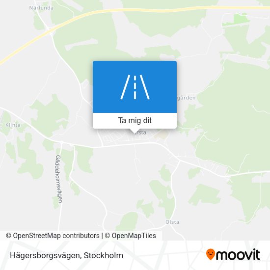 Hägersborgsvägen karta