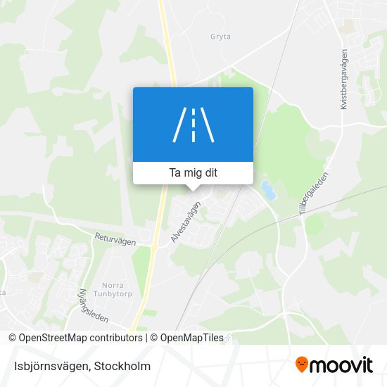 Isbjörnsvägen karta