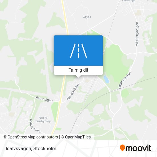 Isälvsvägen karta