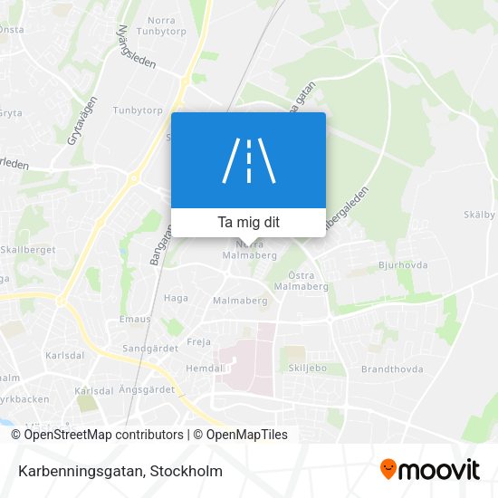 Karbenningsgatan karta