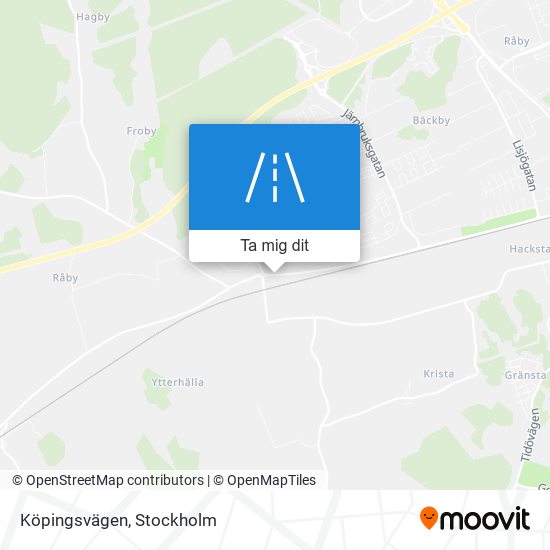 Köpingsvägen karta