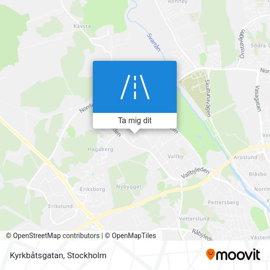 Kyrkbåtsgatan karta