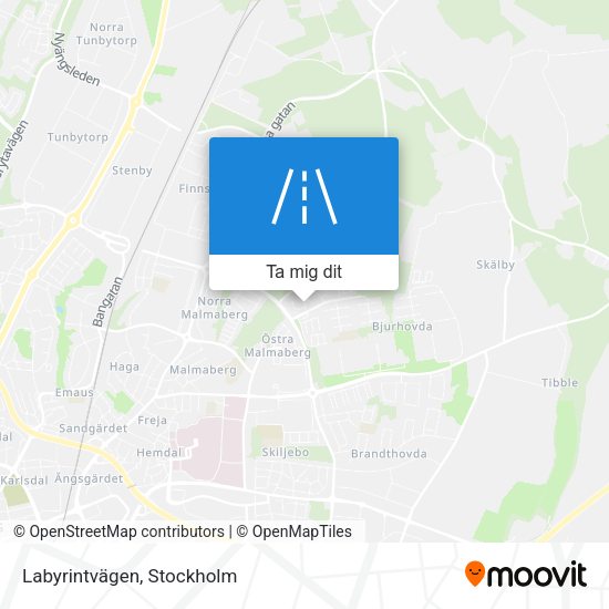 Labyrintvägen karta
