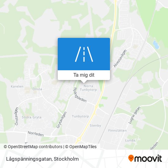 Lågspänningsgatan karta