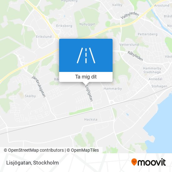 Lisjögatan karta