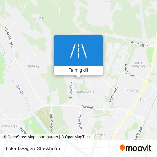 Lokattsvägen karta