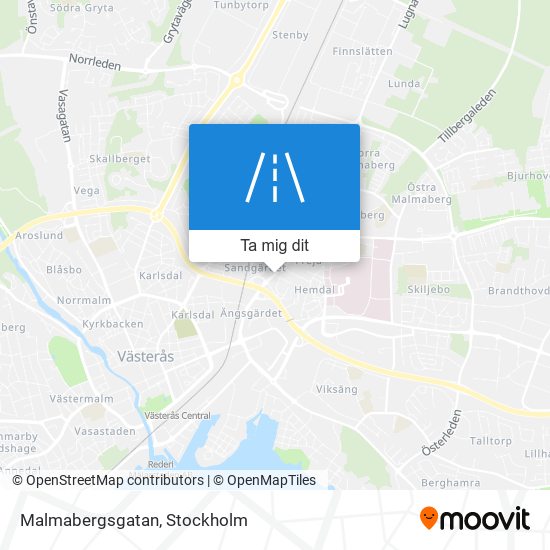 Malmabergsgatan karta