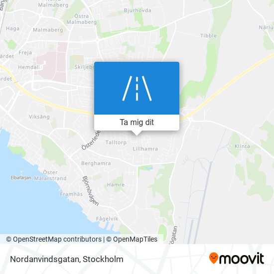 Nordanvindsgatan karta