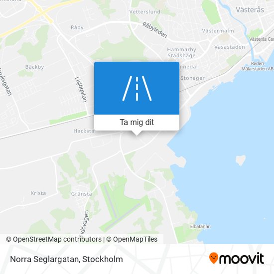 Norra Seglargatan karta