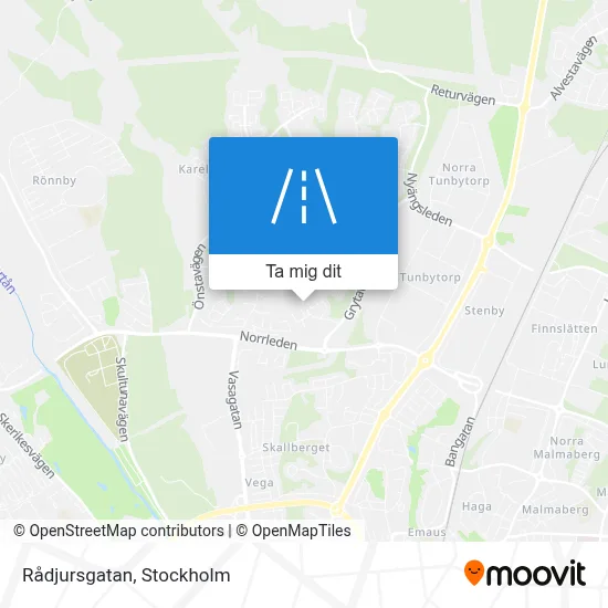 Rådjursgatan karta