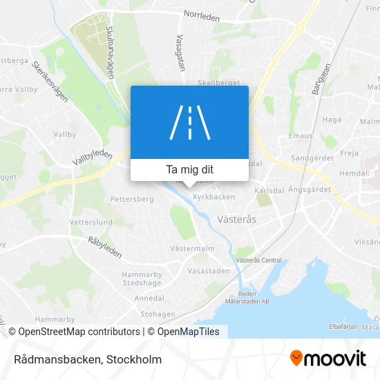 Rådmansbacken karta