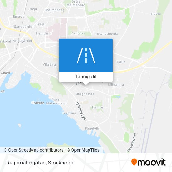 Regnmätargatan karta