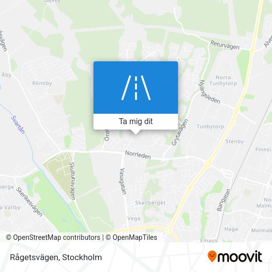 Rågetsvägen karta
