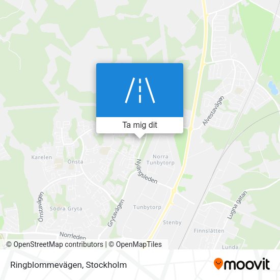 Ringblommevägen karta