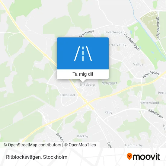 Ritblocksvägen karta