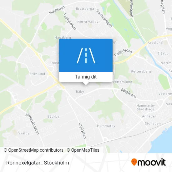 Rönnoxelgatan karta