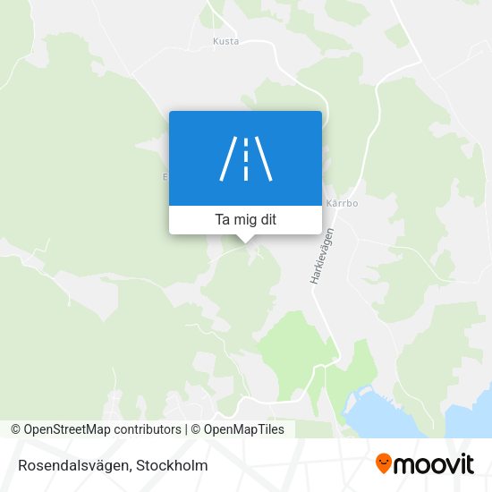 Rosendalsvägen karta