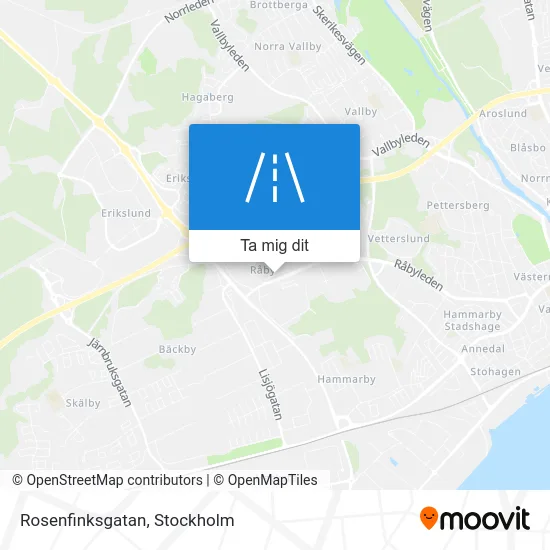 Rosenfinksgatan karta