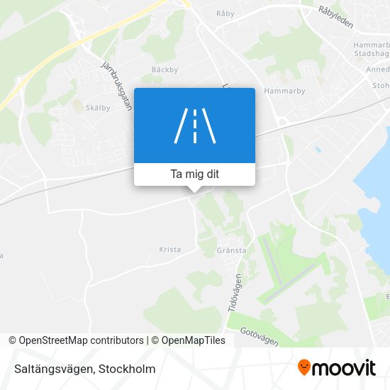 Saltängsvägen karta