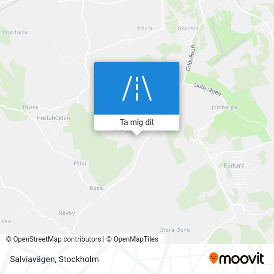 Salviavägen karta