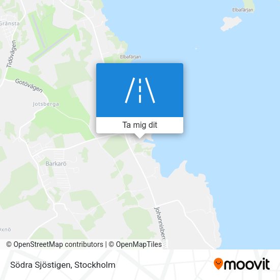 Södra Sjöstigen karta