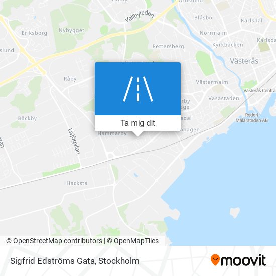 Sigfrid Edströms Gata karta
