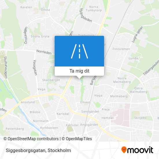 Siggesborgsgatan karta