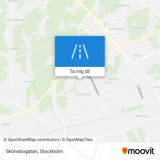 Skönsbogatan karta