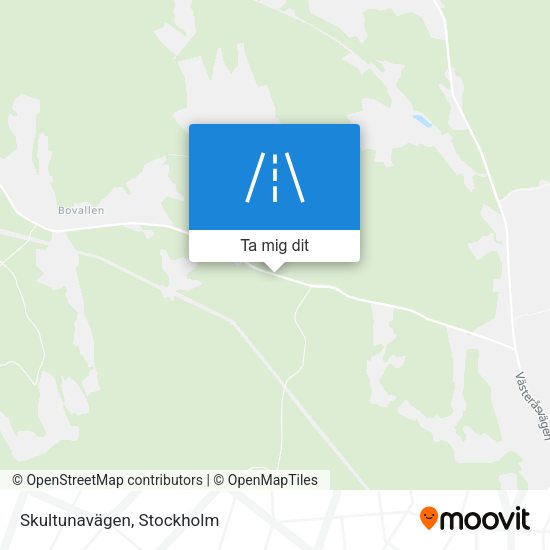 Skultunavägen karta