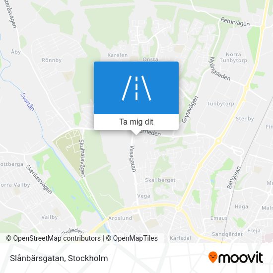 Slånbärsgatan karta