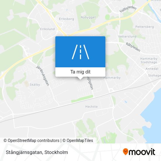 Stångjärnsgatan karta