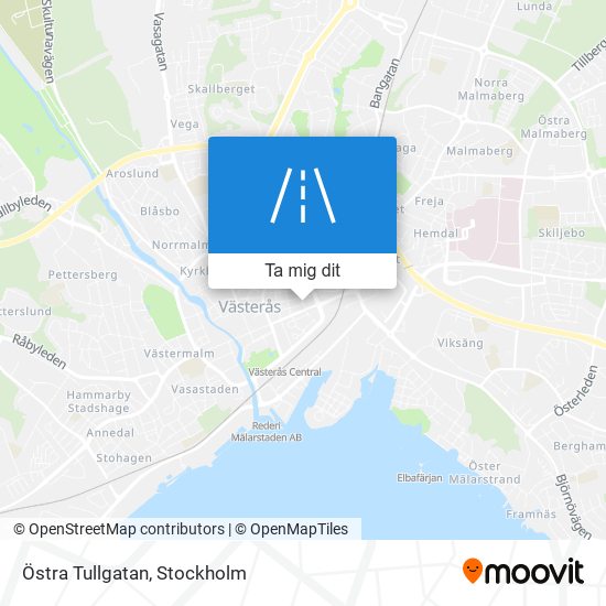 Östra Tullgatan karta