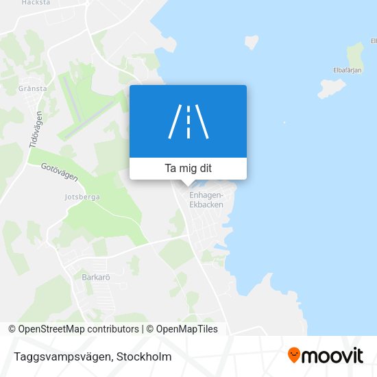Taggsvampsvägen karta