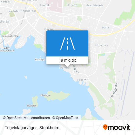 Tegelslagarvägen karta