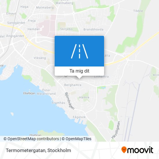 Termometergatan karta