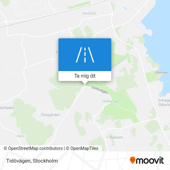 Tidövägen karta