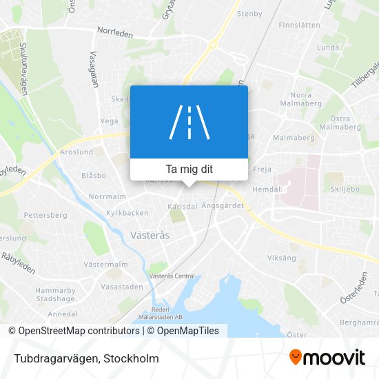 Tubdragarvägen karta