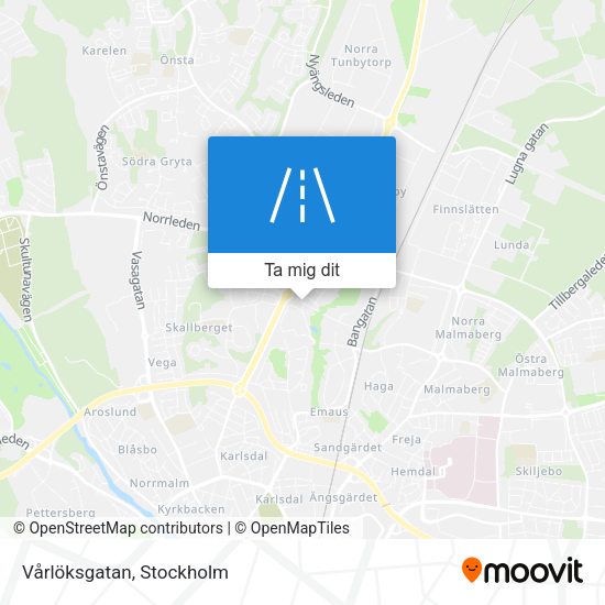 Vårlöksgatan karta