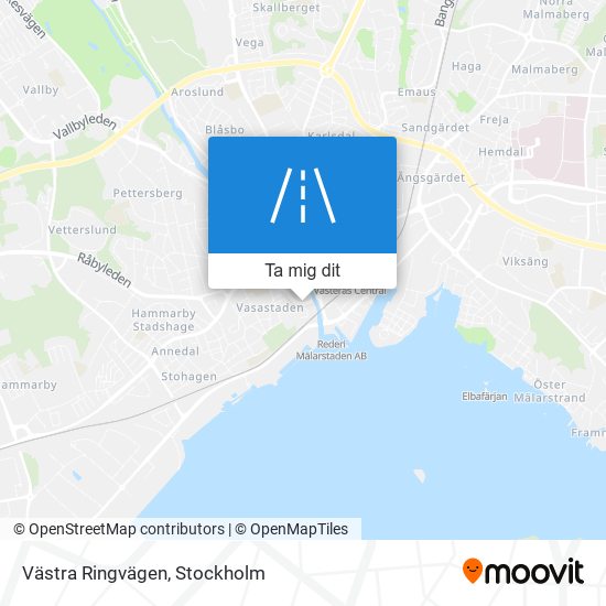 Västra Ringvägen karta