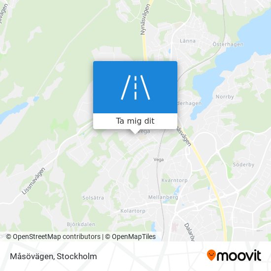 Måsövägen karta