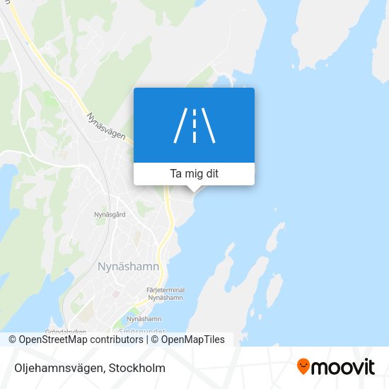 Oljehamnsvägen karta