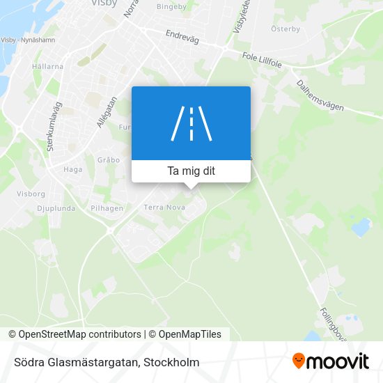 Södra Glasmästargatan karta
